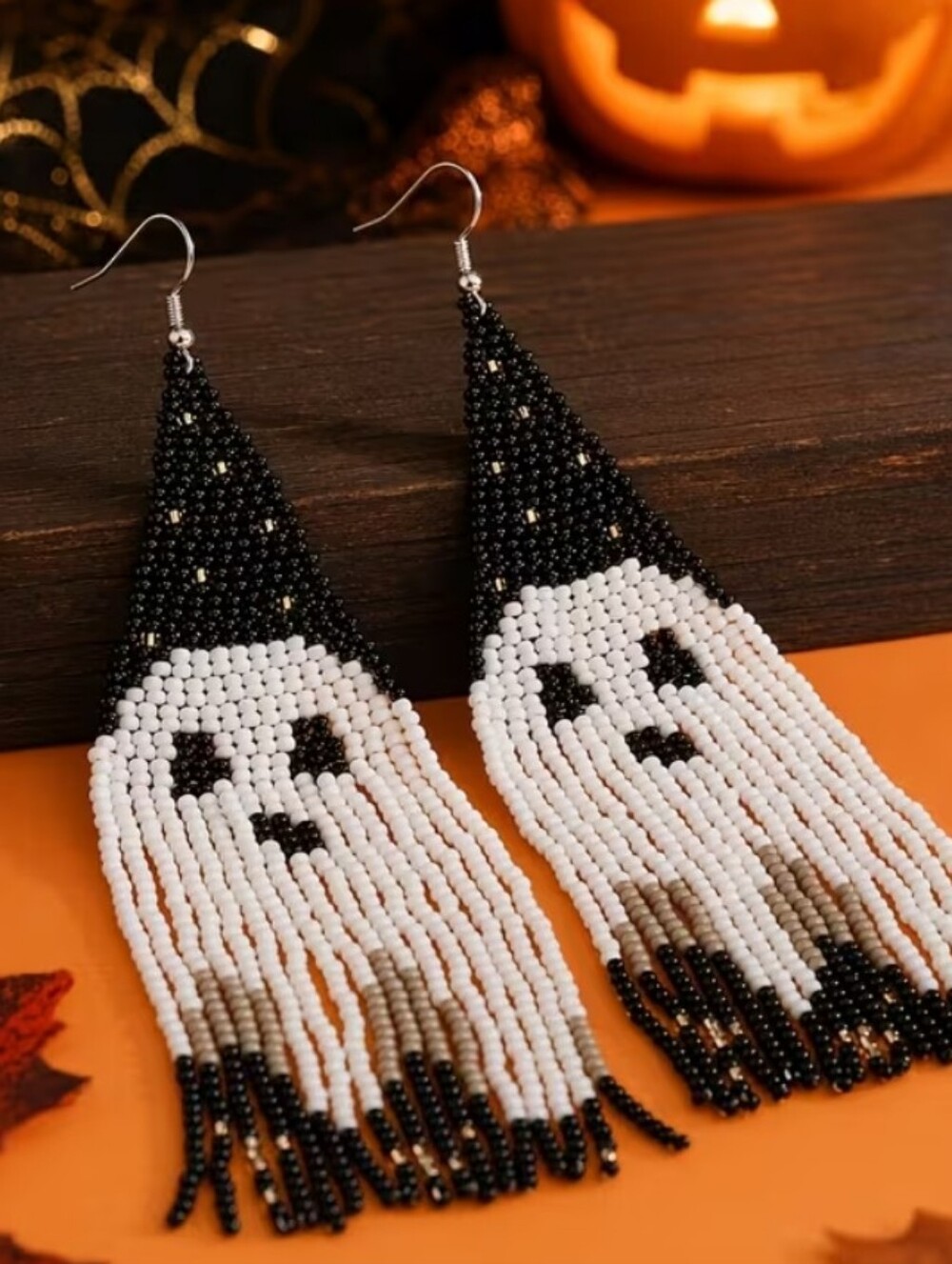 Ghost Beaded Earrings